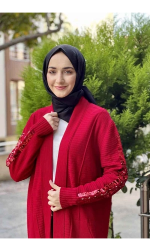 Moda Çizgi Triko Hırka