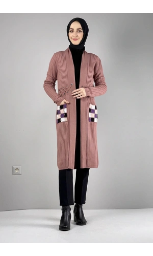 Moda Çizgi Triko Hırka