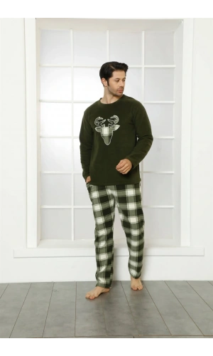 Moda Çizgi WelSoft Polar Erkek Pijama Takımı 6799
