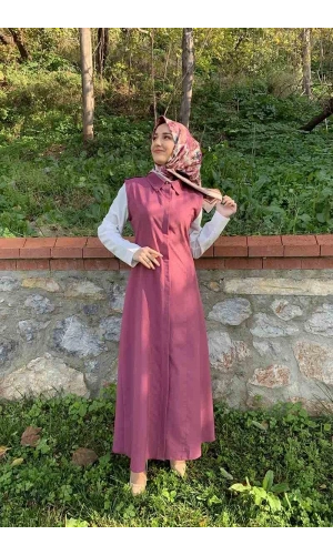 Moda Çizgi Yakalı Yelek