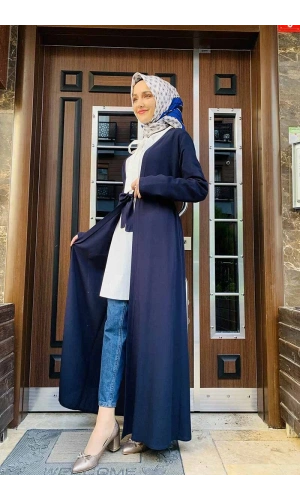 Moda Çizgi Yakalı Yelek