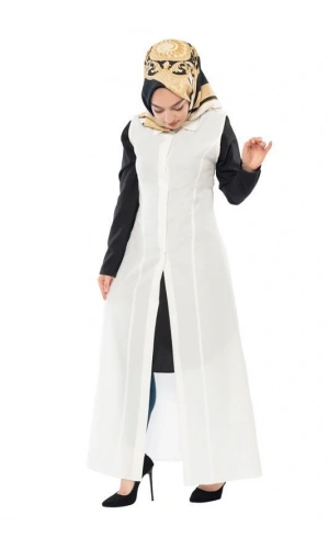 Moda Çizgi Yakalı Yelek