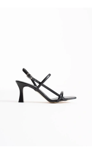 Monya Kadın Siyah Topuklu Sandalet