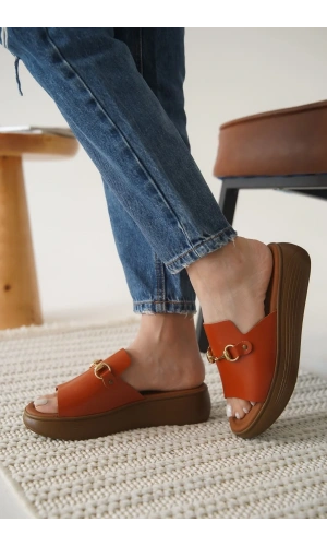 Nelly Kiremit Hakiki Deri Terlik