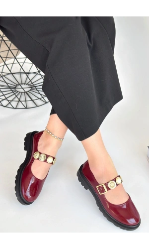 Okira Bordo Rugan Oxford Ayakkabı