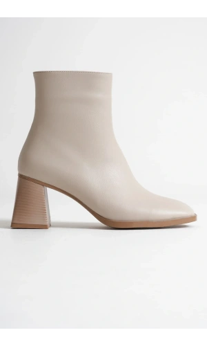 Ornela Kadın Bej Topuklu Bot
