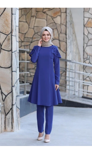 Pelerinli Takım Elbise mc0034 İndigo