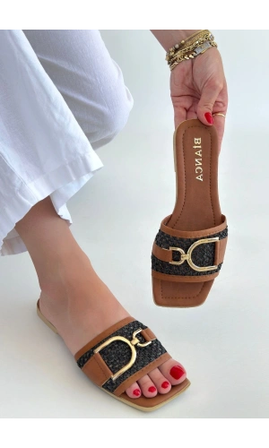 Pıer Siyah Cilt Terlik