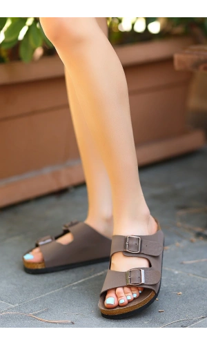 Rıno Kahverengi  Nubuk Terlik