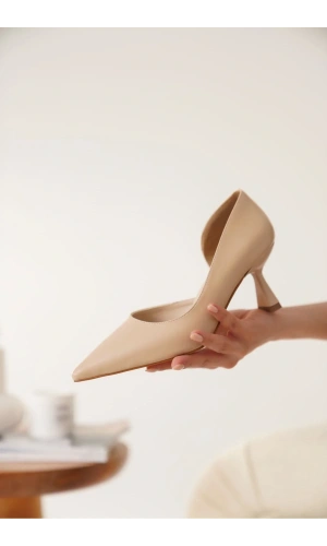 Seraphine Kadın Nude Cilt Topuklu Ayakkabı