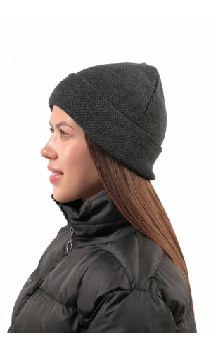 Tam Kalıp Kışlık Triko Bere - Antrasit