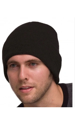 Tam Kalıp Kışlık Triko Bere - Siyah