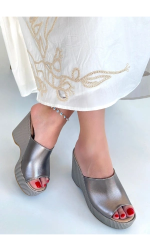 Tlay Platin Cilt Dolgu Topuk Terlik