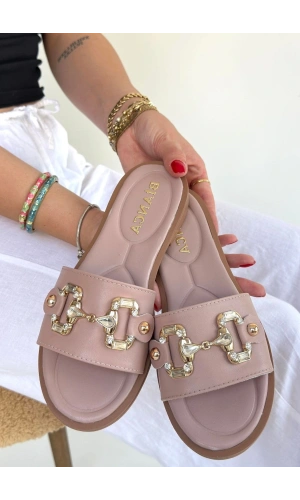 Toha Pudra Cilt Tokalı Terlik