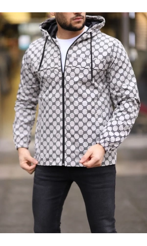 Unisex Kapüşonlu İçi Astarlı Yağmurluk - Gri