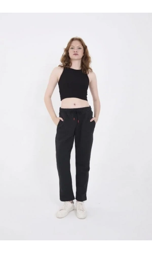 Unisex Üç İplik Basic Eşofman Pantolon - Antrasit