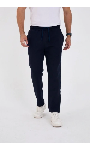 Unisex Üç İplik Basic Eşofman Pantolon - Lacivert