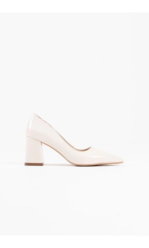 Valeria Bej Rugan Kadın Topuklu Ayakkabı