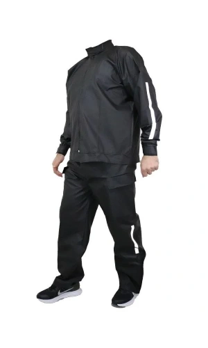 Yağmurluk Takım (Bahçıvan Tipi Askılı Pantolon ve Mont) - Siyah