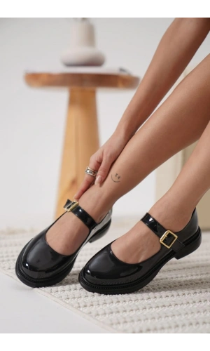 Yokox Siyah Rugan Oxford Ayakkabı