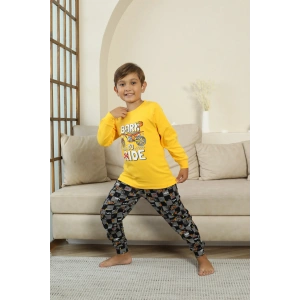 Kapitex 7101 Erkek Çocuk Uzun Kol Pijama Takımı