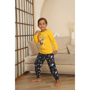Kapitex 7114 Erkek Çocuk Uzun Kol Pijama Takımı