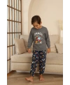 Kapitex 7114 Erkek Çocuk Uzun Kol Pijama Takımı