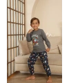 Kapitex 7114 Erkek Çocuk Uzun Kol Pijama Takımı