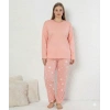 Boyraz 0284 Kadın Sandy Battal Uzun Kol Pijama Takımı
