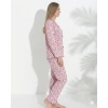 Boyraz 0367 Kadın Raporlu Uzun Kol Pijama Takımı