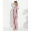 Boyraz 0367 Kadın Raporlu Uzun Kol Pijama Takımı