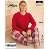 Mihra 50802 Kadın Battal Milan O Yaka Pijama Takımı