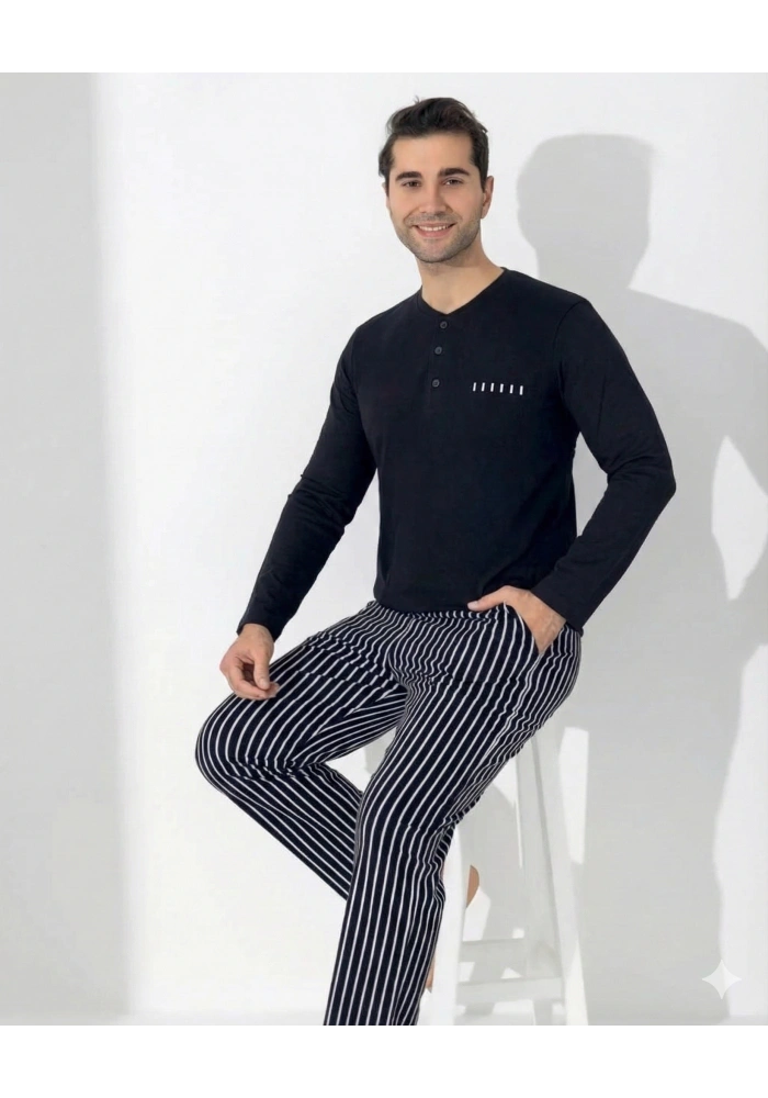 Boyraz 0405 Erkek Uzun Kol Pijama Takımı