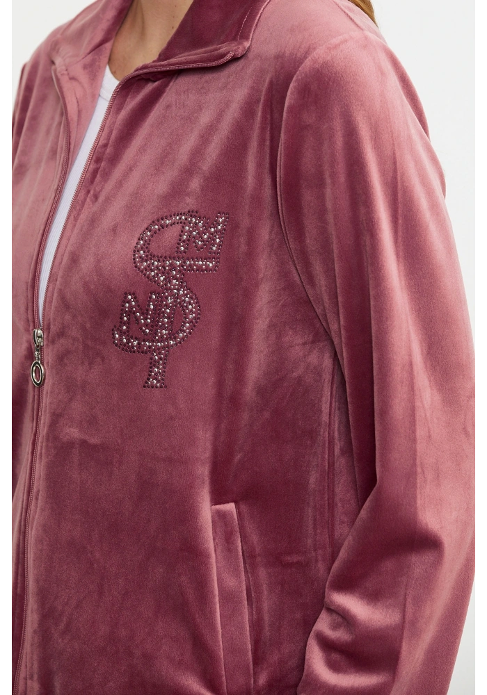 Sementa 76387 Fermuarlı Kadife Tunik Eşofman Takım