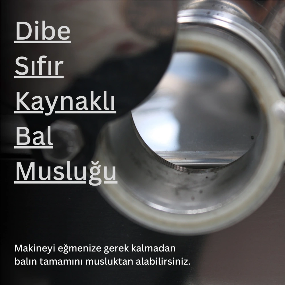 4 Çerçeveli Bal Süzme Makinesi Dadant Manuel AISI 304