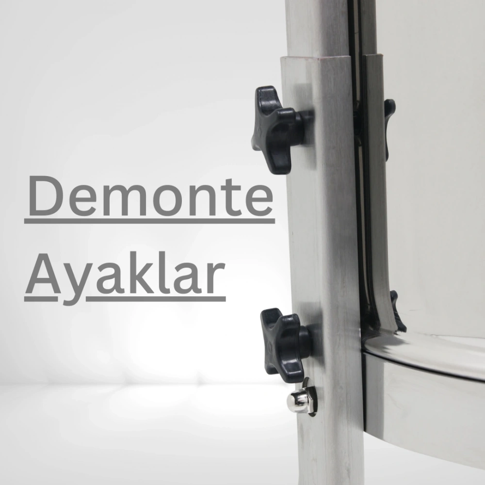 4 Çerçeveli Bal Süzme Makinesi Dadant Manuel AISI 304