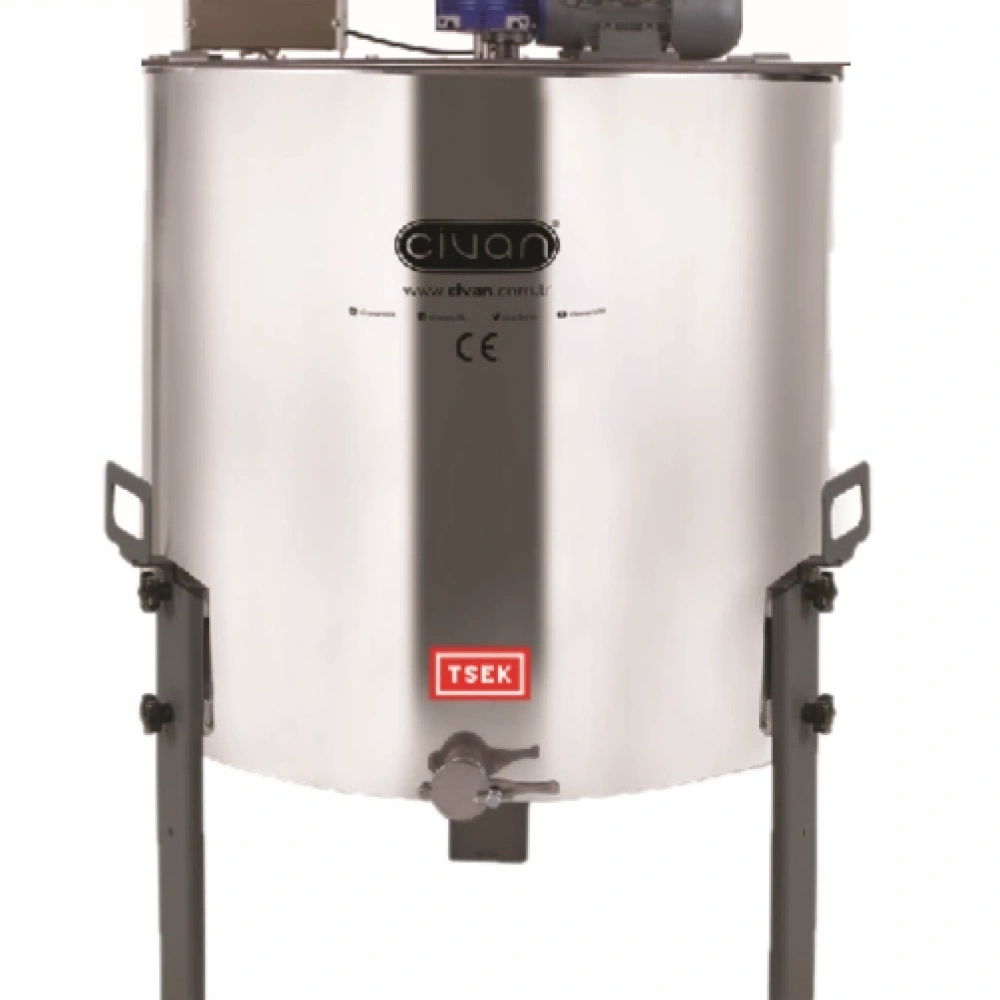 40158alcd 12 Li Langstroth, Yatarlı, 304, Dokunmatik Programlı Motorlu (230v - 370w) Bal Süzme Makinesi (304) (tsek-230 Belgeli)
