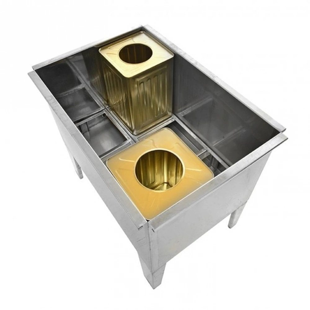 50053 6 Tenekelik Teneke Halde Eritme Kazanı- TEK CİDARLI