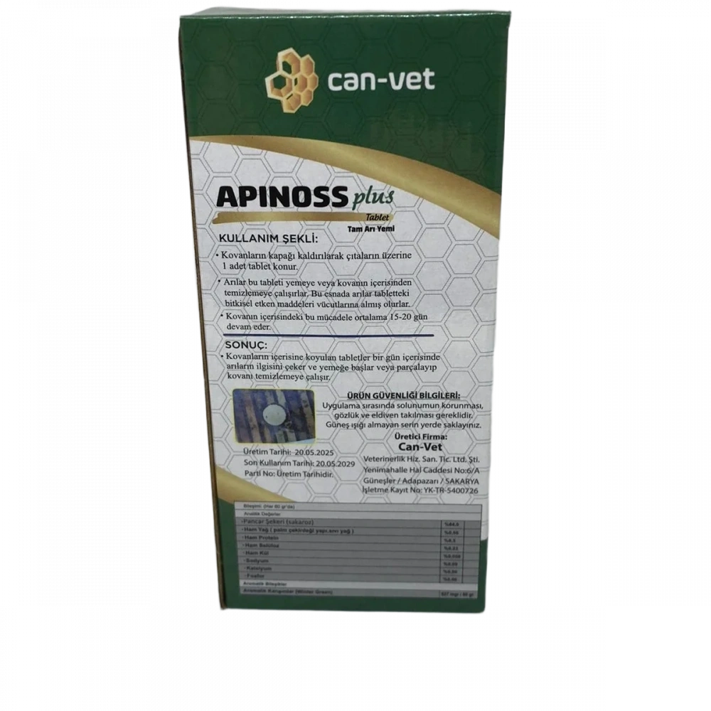 Apınoss Plus Tablet Tam Arı Yemi