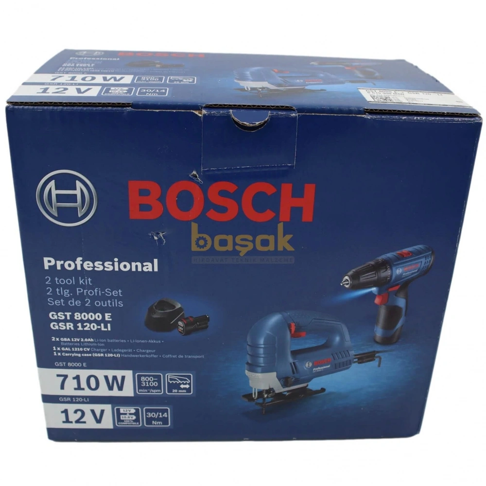 Bosch Akülü Set Gsr 120 Lı + Gst 8000 E