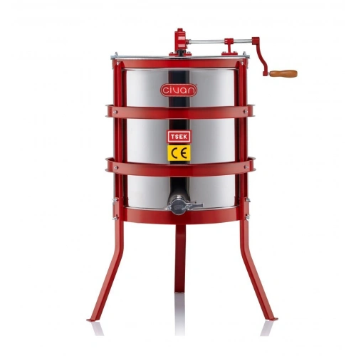 40023jf 4 Lü Langstroth, 304, Jumbo, Korumalı, Manuel Bal Süzme Makinesi