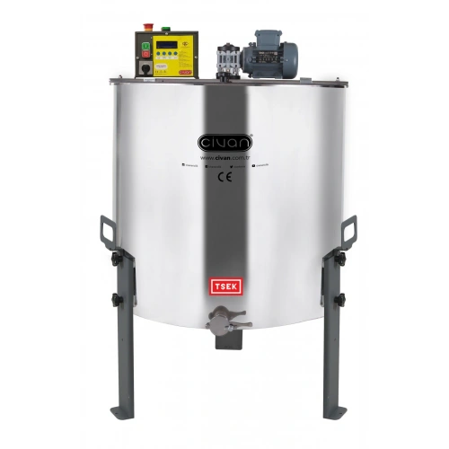 40070ax 8 Li Langstroth, Yatarlı, 304, Programlı Motorlu (230v - 250w) Bal Süzme Makinesi