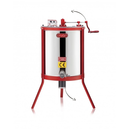 40131 4lü Üsten Dişlili Alttan Motorlu Bal Süzme Makinesi (12v/220) (430)