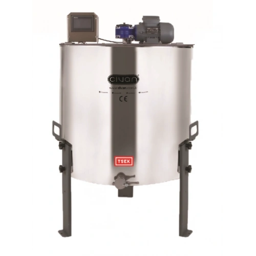 40158alcd 12 Li Langstroth, Yatarlı, 304, Dokunmatik Programlı Motorlu (230v - 370w) Bal Süzme Makinesi (304) (tsek-230 Belgeli)