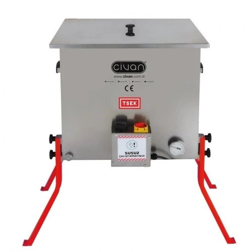 50051 4 Tenekelik Teneke Halde Eritme Kazanı- TEK CİDARLI