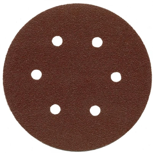 Alüminyum Oksit Cırtlı 6 Delikli Disk Zımpara 150 Mm 320 Kum