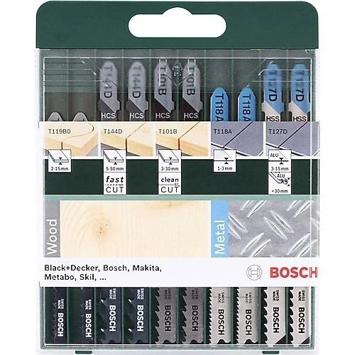 Bosch Dekupaj Bıçağı Seti Karışık 10 Lu