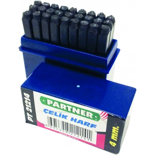 Çelik Harf 27 Parça 6 Mm