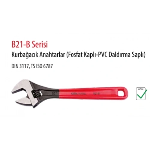 Ceta Form B21-150b 150-6 Kurbağacık Anahtarlar (fosfat Kaplı-pvc Daldırma Saplı)