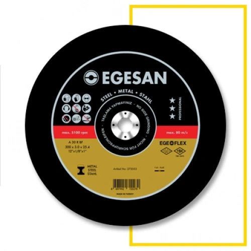 Egesan Pro Metal Kesme Taşı 350 x 3,5 x 25,4 mm (A 30 R BF)